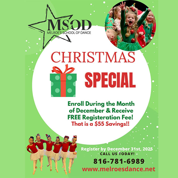 Important Announcements from Kansas City Missouri Dance Studio MelRoe's School of Dance offering instructional and competitive dance lessons in Liberty Missouri.